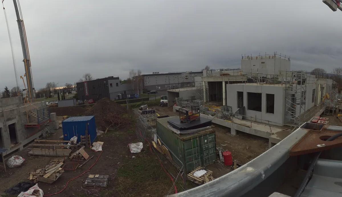 Crématorium Funérarium (Lyon), réalisation chantier par Le Bureau
