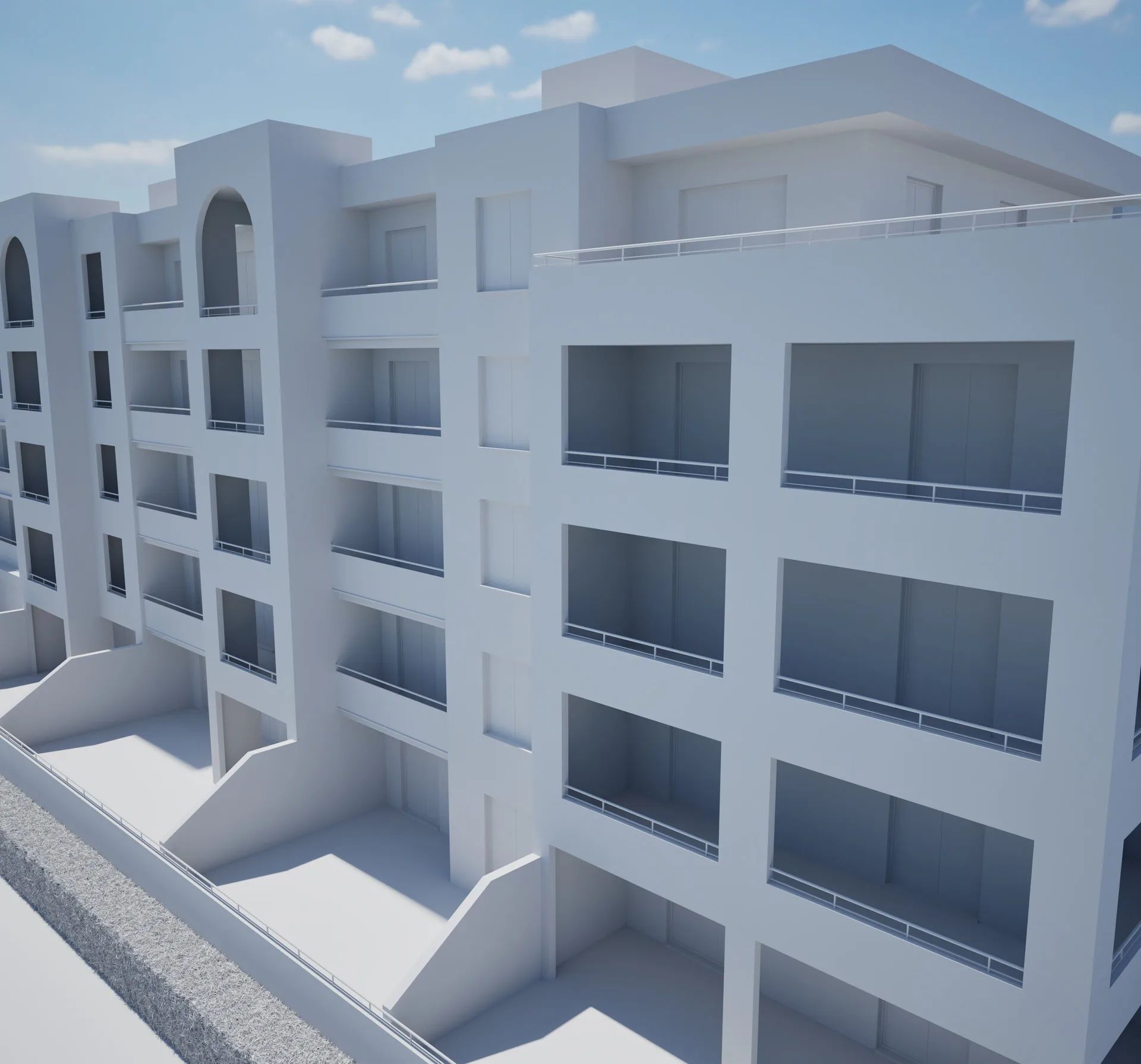 Immeuble Magelan, Bastia : relevé de façade par Le Bureau