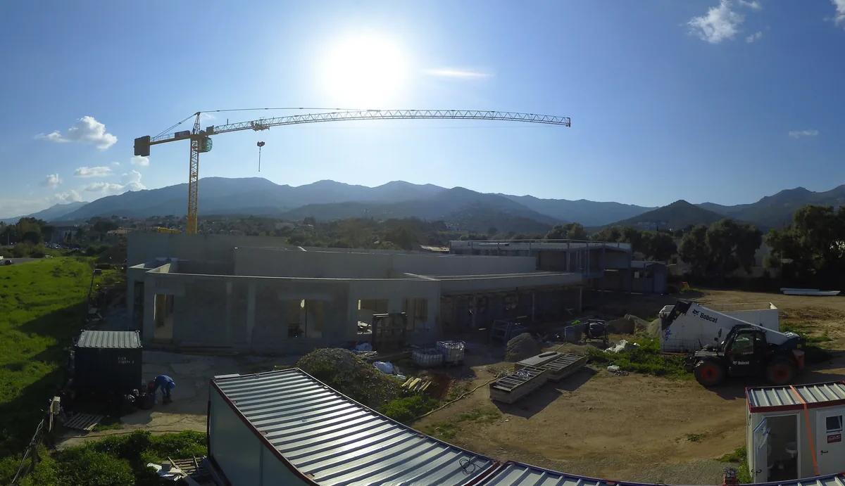 Funérarium de Furiani, réalisation chantier par Le Bureau