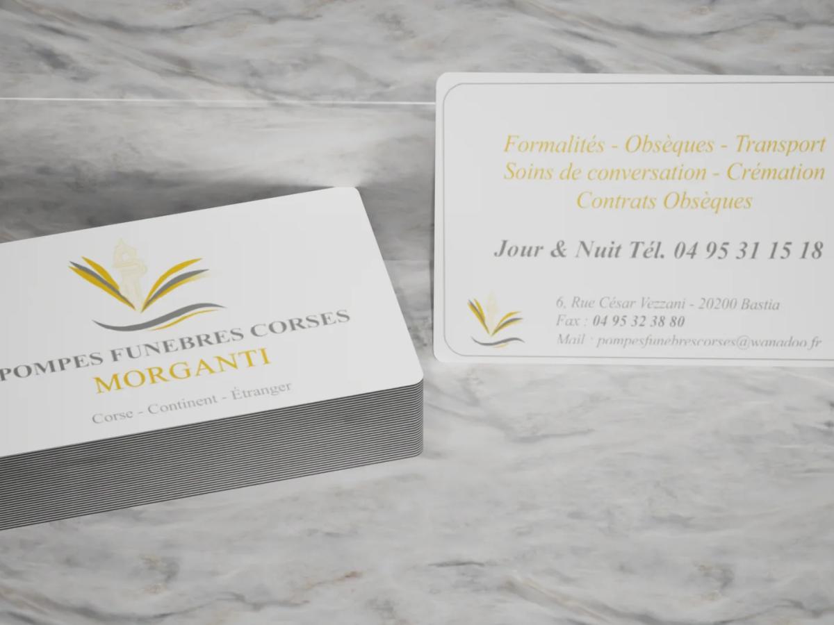 Pompes Funèbres Corses, réalisation design par Le Bureau